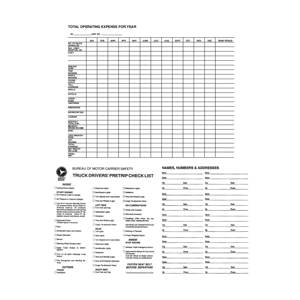 Daily and Monthly Income/Expense Record Book