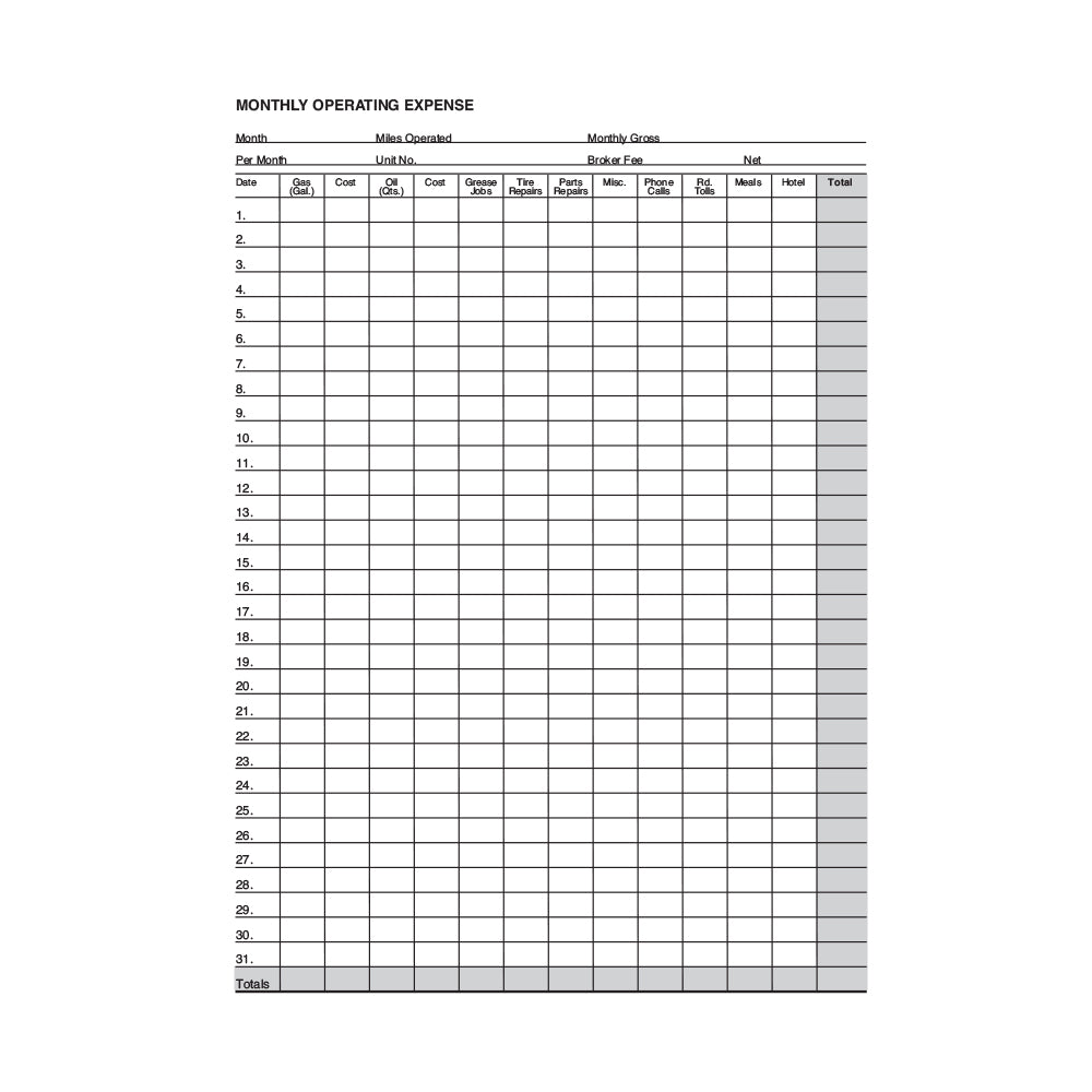 Daily and Monthly Income/Expense Record Book