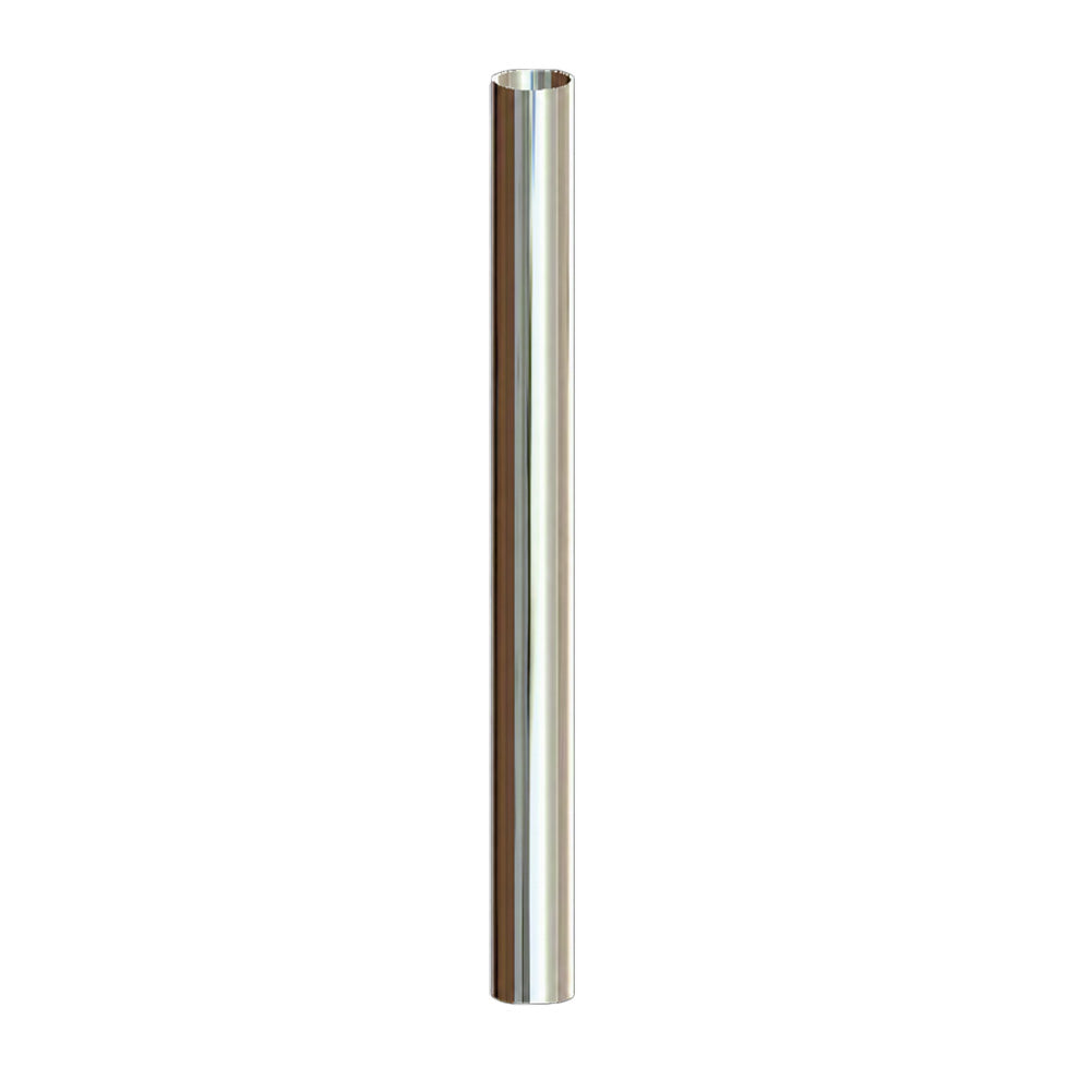 4" 48L Chrome Straight Stack OD/OD