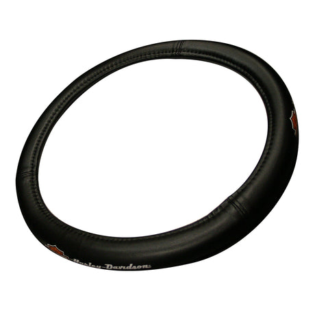 Harley-Davidson black steering wheel cover