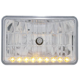 4" x 6" Rectangular Crystal Headlight with LED