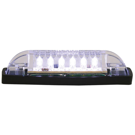 Closer view of 4" 6 LED thin line marker strip lights