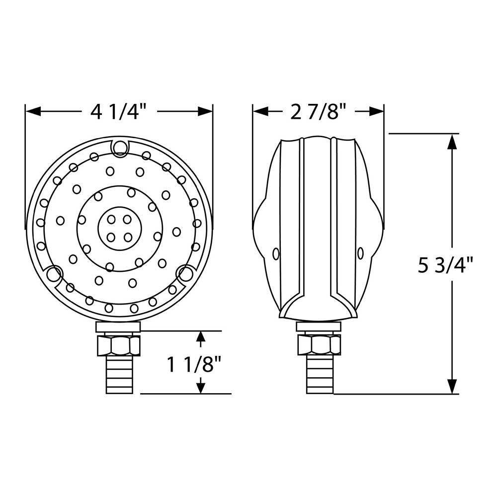 4" 88 LED Double Face Turn Signal Light