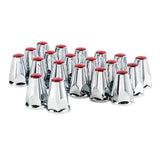 33mm Red Reflector Nut Covers Push-on 20 PK