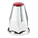 33mm Red Reflector Nut Covers Push-on 20 PK