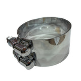 5"D x 3"W Chrome Bracket-Less Clamp