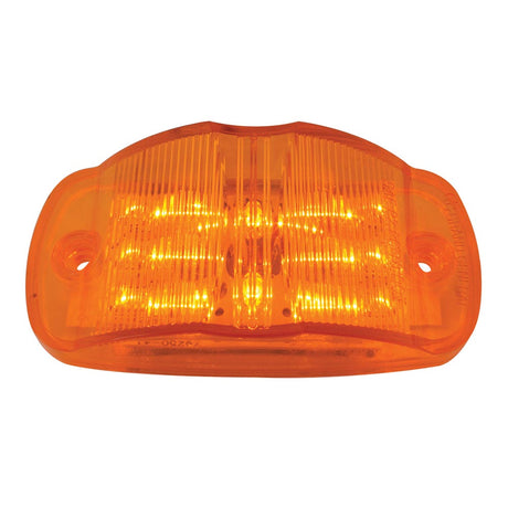 Close-up of 4" X 2" 14 LED rectangular wide angle marker light
