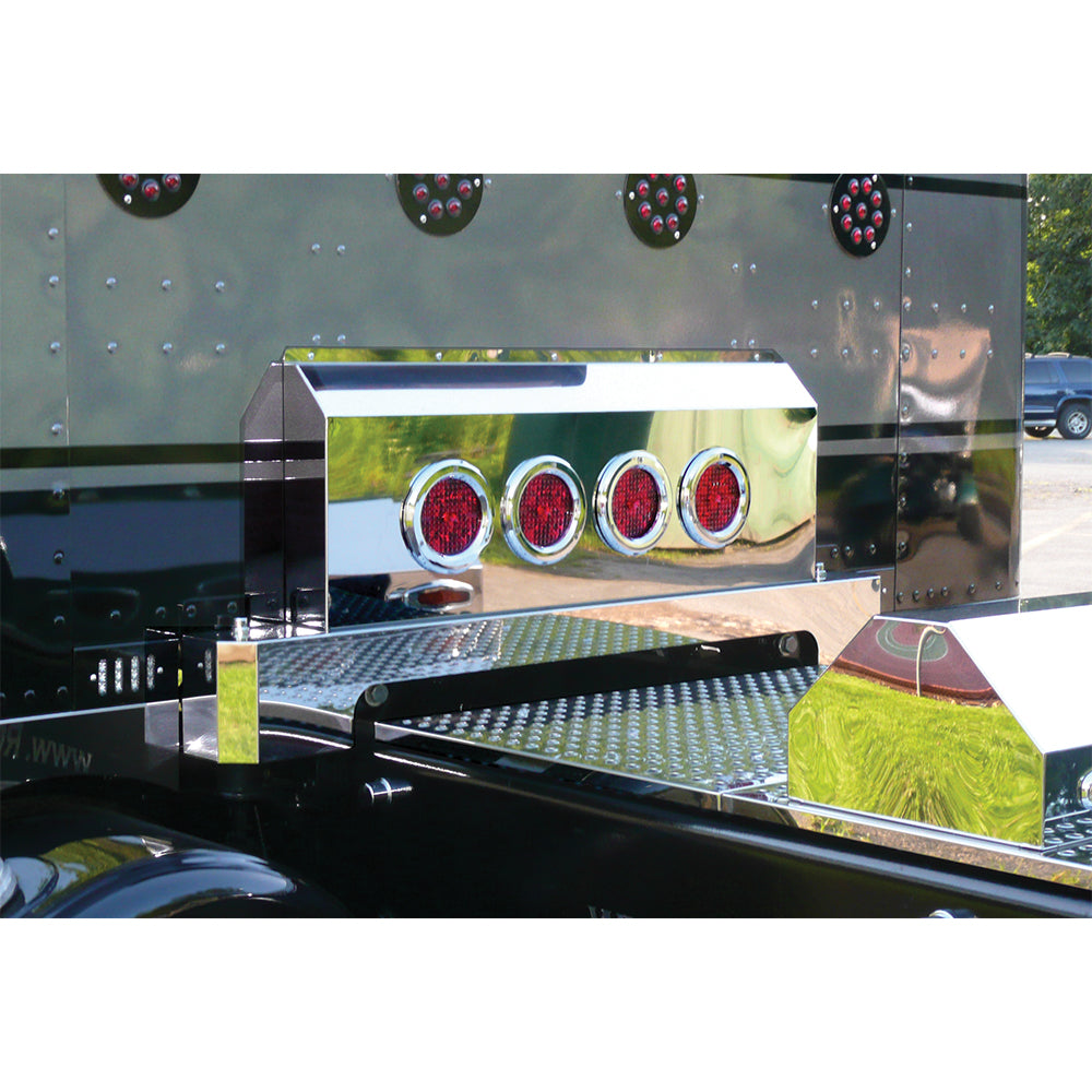 Peterbilt Shock Cover with Four 4" Round LED Lights 2006 and Newer