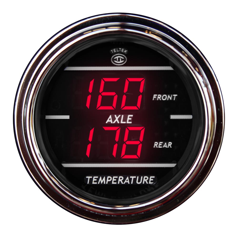 Dual Front and Rear Axle Temperature Gauge