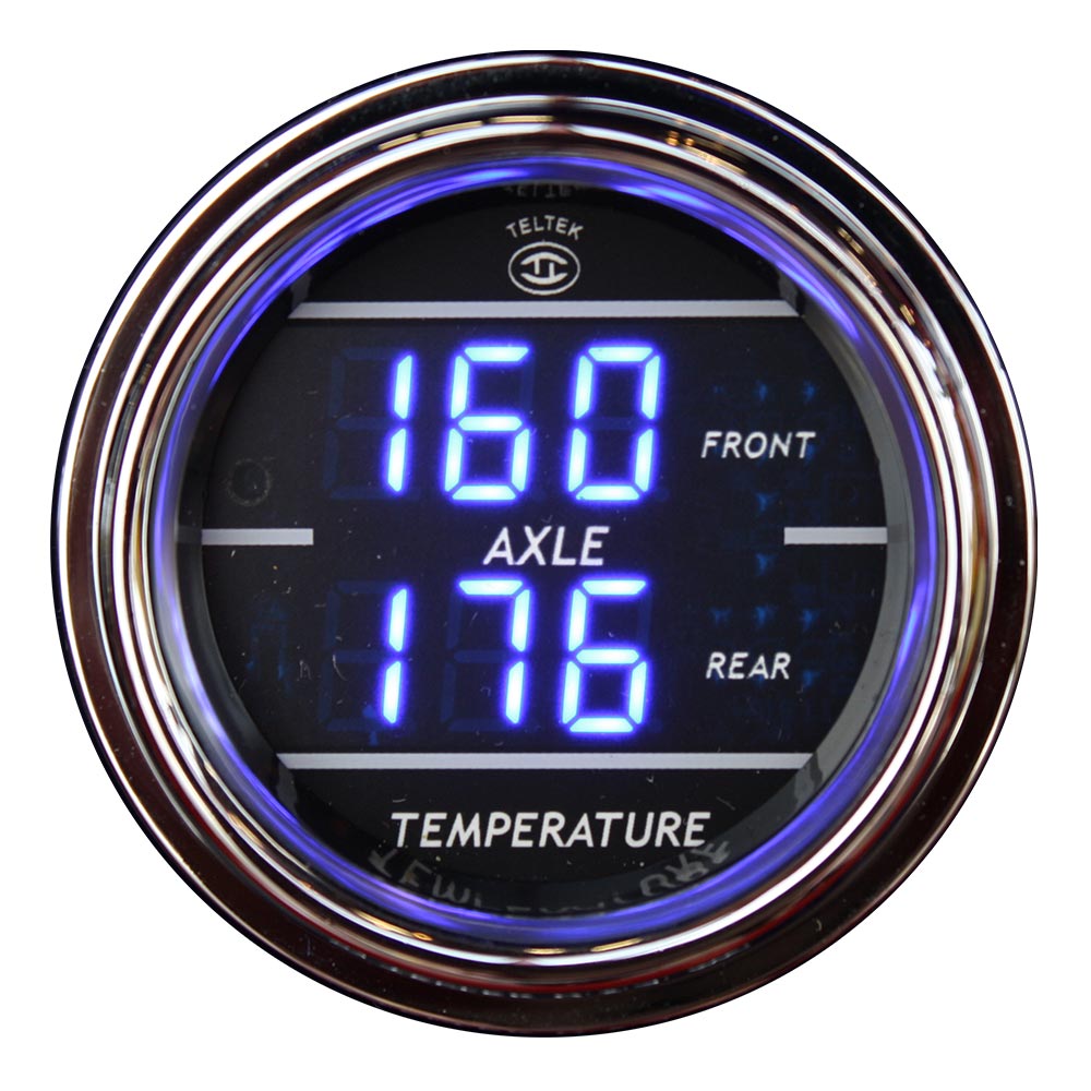 Dual Front and Rear Axle Temperature Gauge