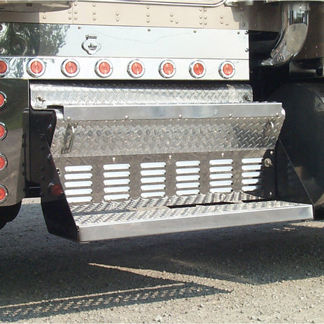 Kenworth 34" louvered battery box cover for semi trucks