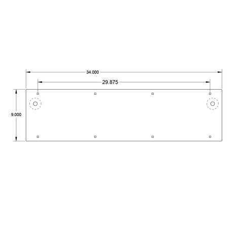 Close-up of Kenworth 34" louvered battery box cover