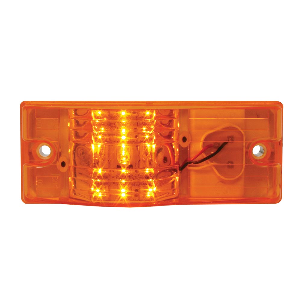 Amber 9 LED Rectangular Marker & Turn Light