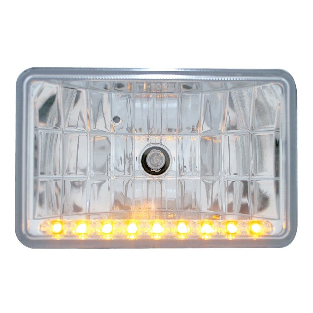 4" x 6" Rectangular Crystal Headlight with LED