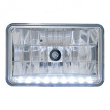 4" x 6" Rectangular Crystal Headlight with LED