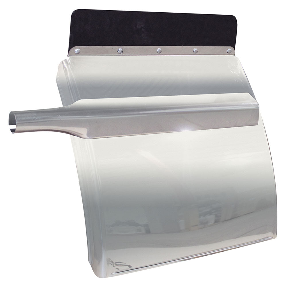 24" 16 Gauge SS Quarter Fenders with Triangle Mount
