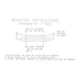 1987+ Kenworth T600 20" Setback Bumper