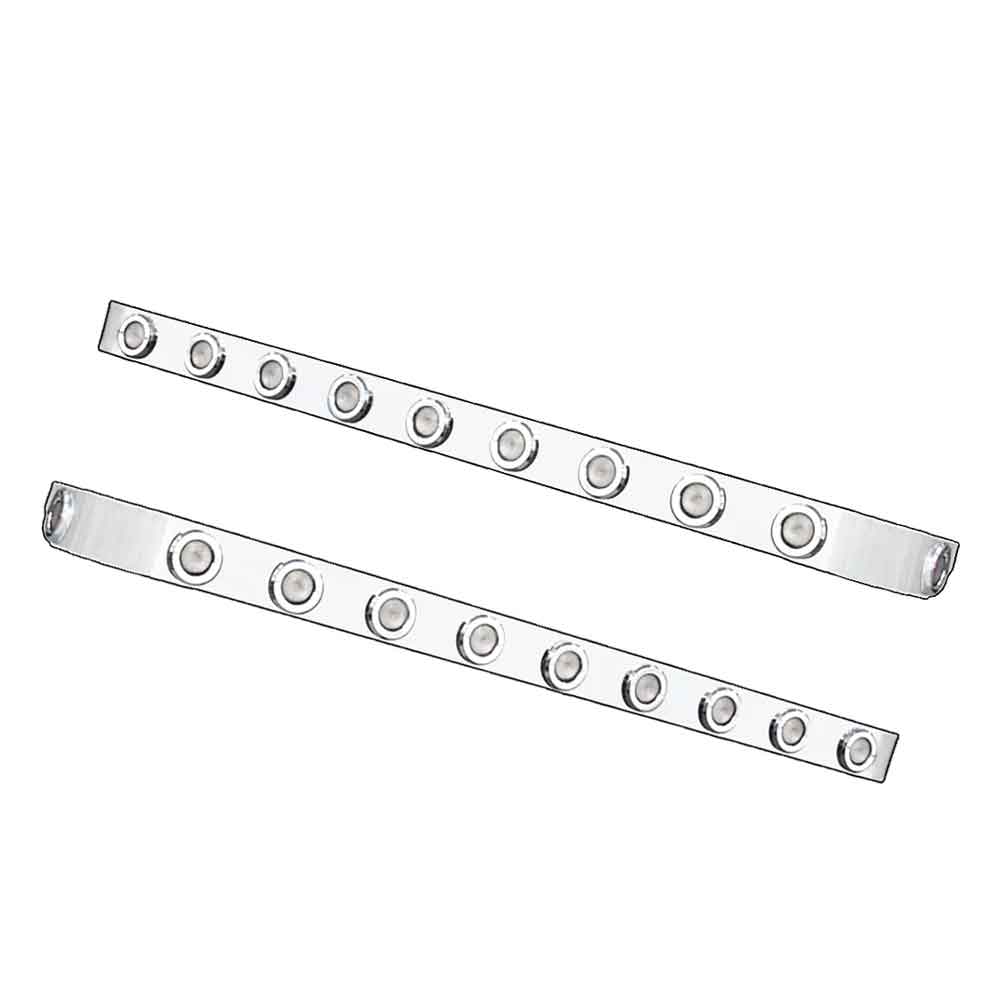 Peterbilt 63" Sleeper Panel with Twenty 2" Amber/Clear Lights