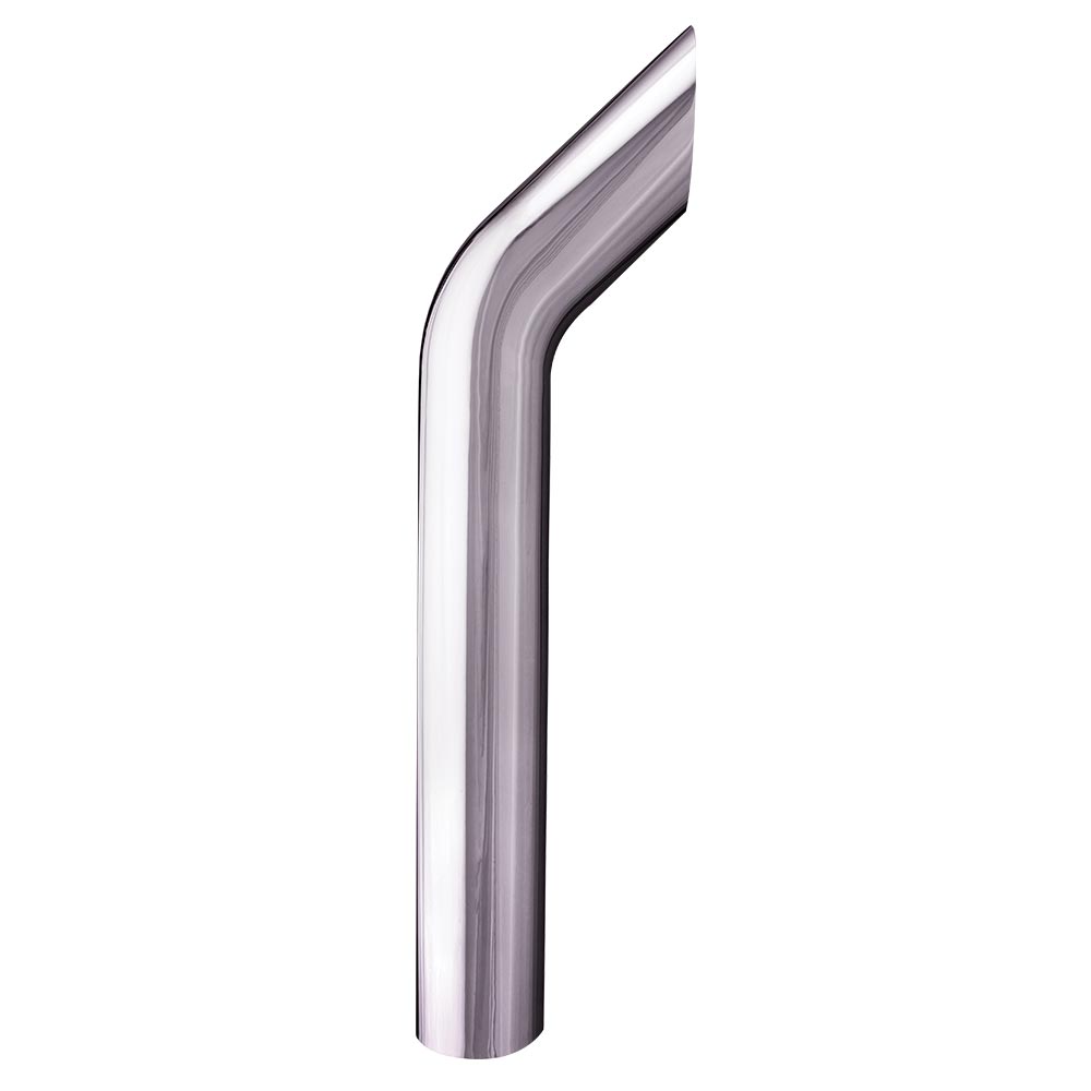 5"D x 24"L Bullhorn Chrome One-Piece Stack