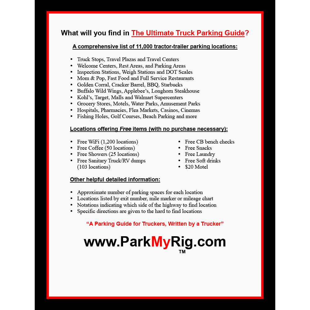 The Ultimate Truck Parking Guide by Park My Rig