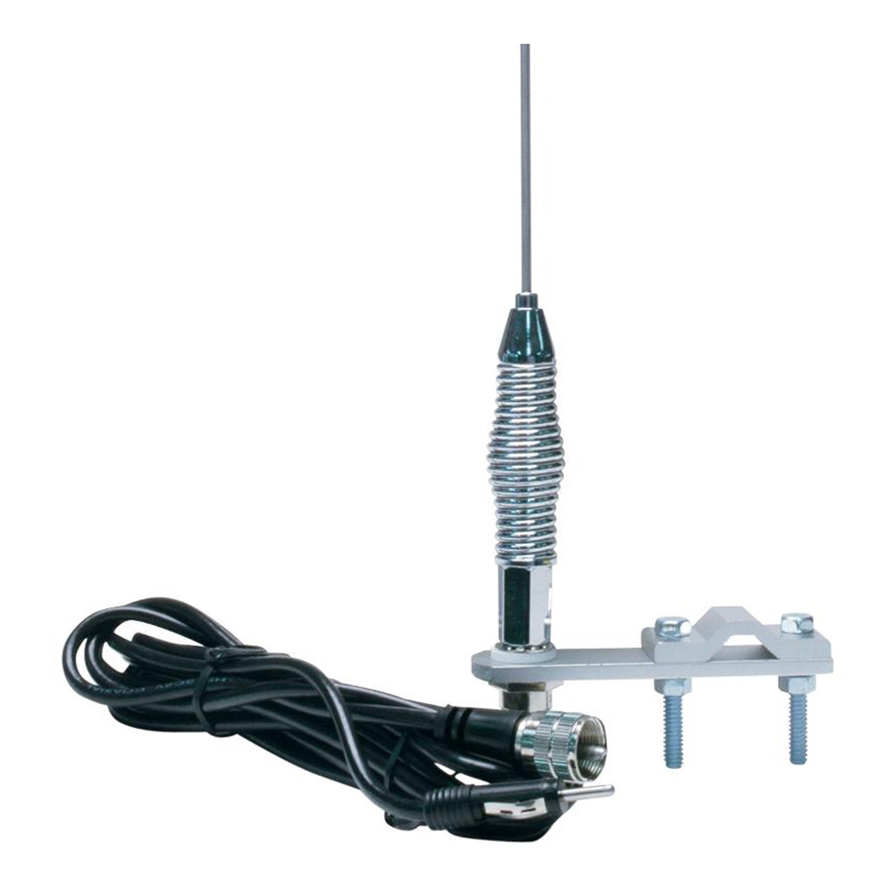 28" AM/FM Radio Mirror Mount Stainless Steel Antenna Kit with 2 Shock Spring