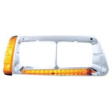 Freightliner FLD Headlight Bezel with Turn Signal and LED