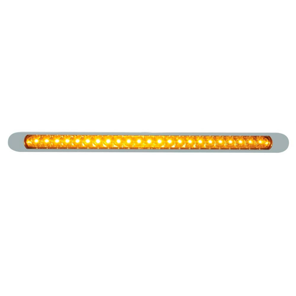 17" Reflector 23 LED Turn Signal Light Bar with Bezel