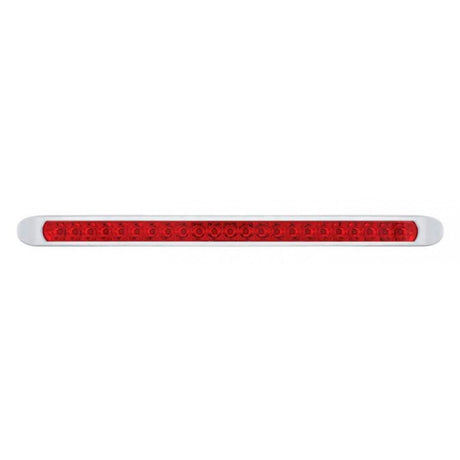 17" Reflector 23 LED turn signal light bar with bezel, closer view