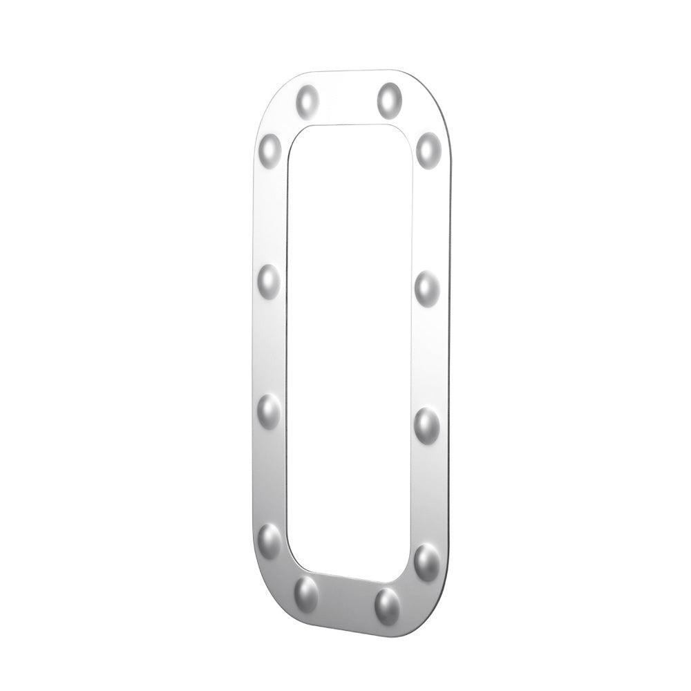 Peterbilt 359, 379 Stainless Steel Dimpled Cowl Surround Vent Trim