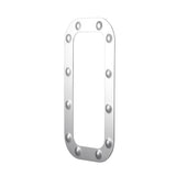 Peterbilt 359, 379 Stainless Steel Dimpled Cowl Surround Vent Trim