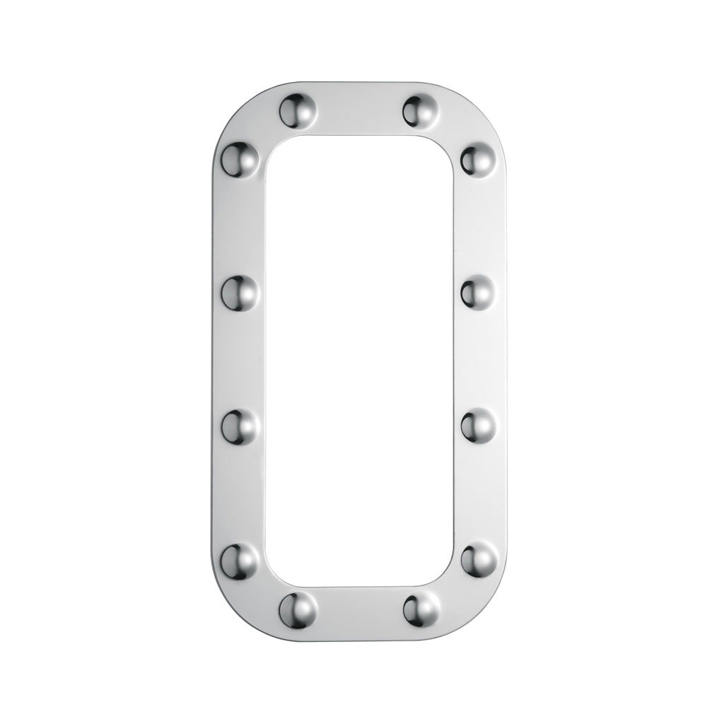 Peterbilt 359, 379 Stainless Steel Dimpled Cowl Surround Vent Trim