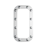 Peterbilt 359, 379 Stainless Steel Dimpled Cowl Surround Vent Trim