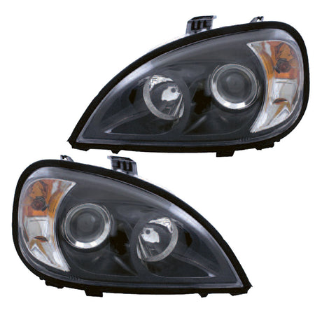 Freightliner Columbia blackout projection headlights (PR) for semi trucks