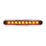 6-1/2" 9 LED Dual Function Light Bar with Chrome Base