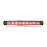 6-1/2" 9 LED Dual Function Light Bar with Chrome Base