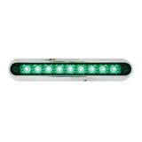 6-1/2" 9 LED Dual Function Light Bar with Chrome Base