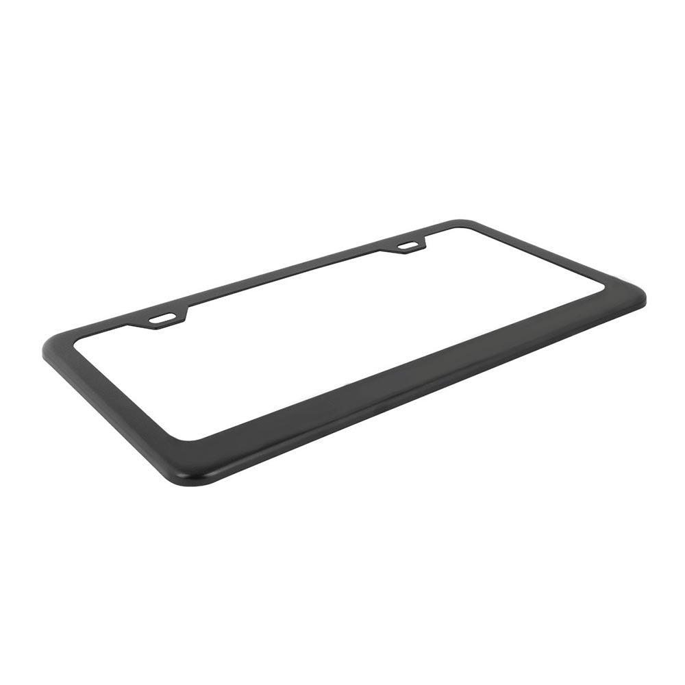 Black Steel License Plate Frame