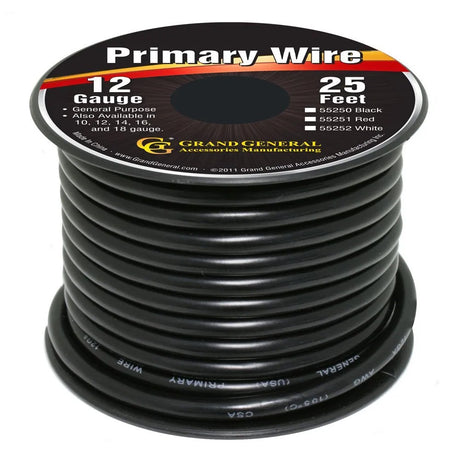 12 Gauge black wire - 25 feet
