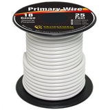 18 Gauge White Wire 25 Feet