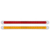 17" Reflector 23 LED Turn Signal Light Bar with Bezel