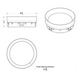 Chrome Plastic Kenworth 2006+ Blank Gauge Cover