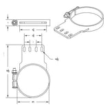 Kenworth 5"D Chrome Exhaust Clamp