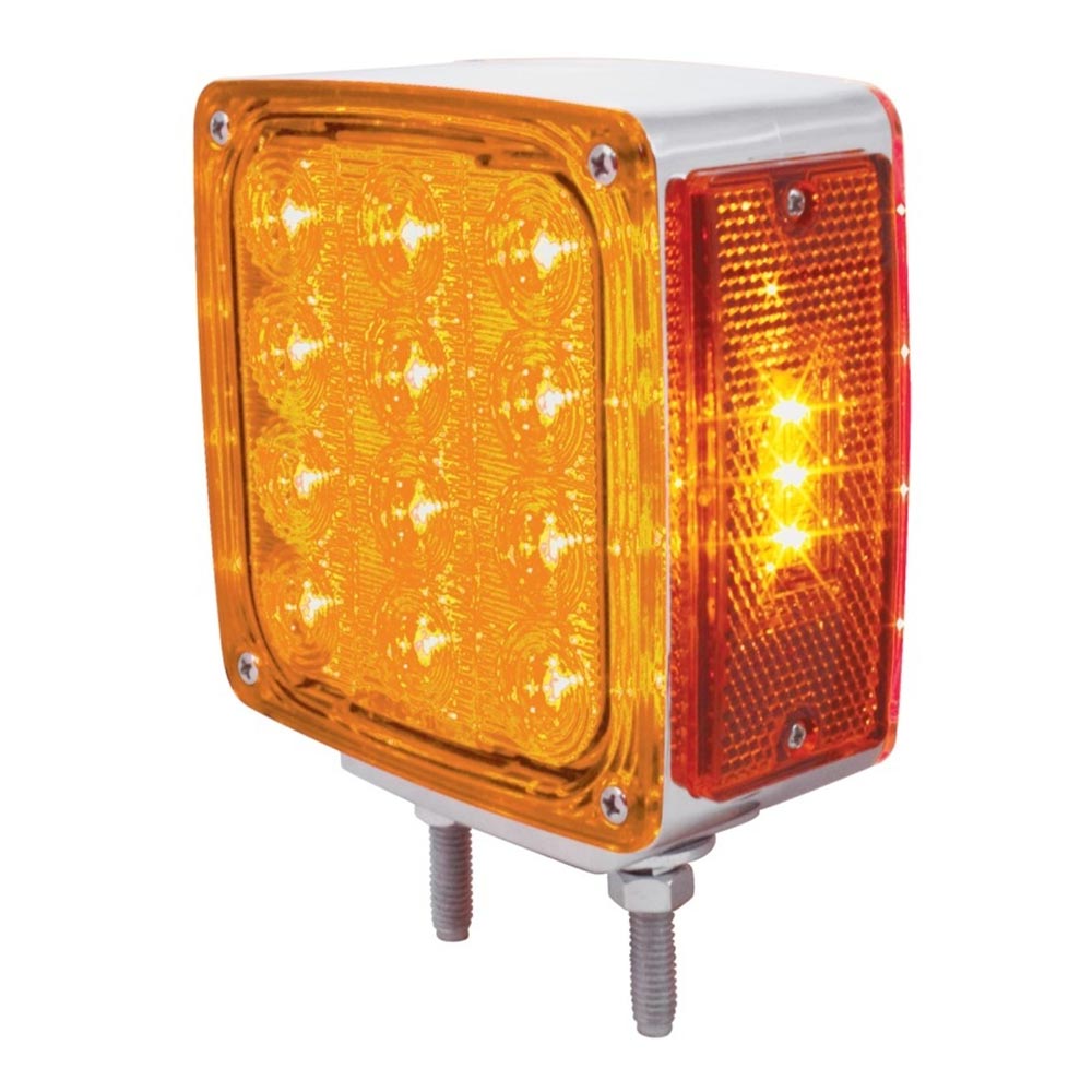 27 Amber & Red LED Double Face Turn Signal