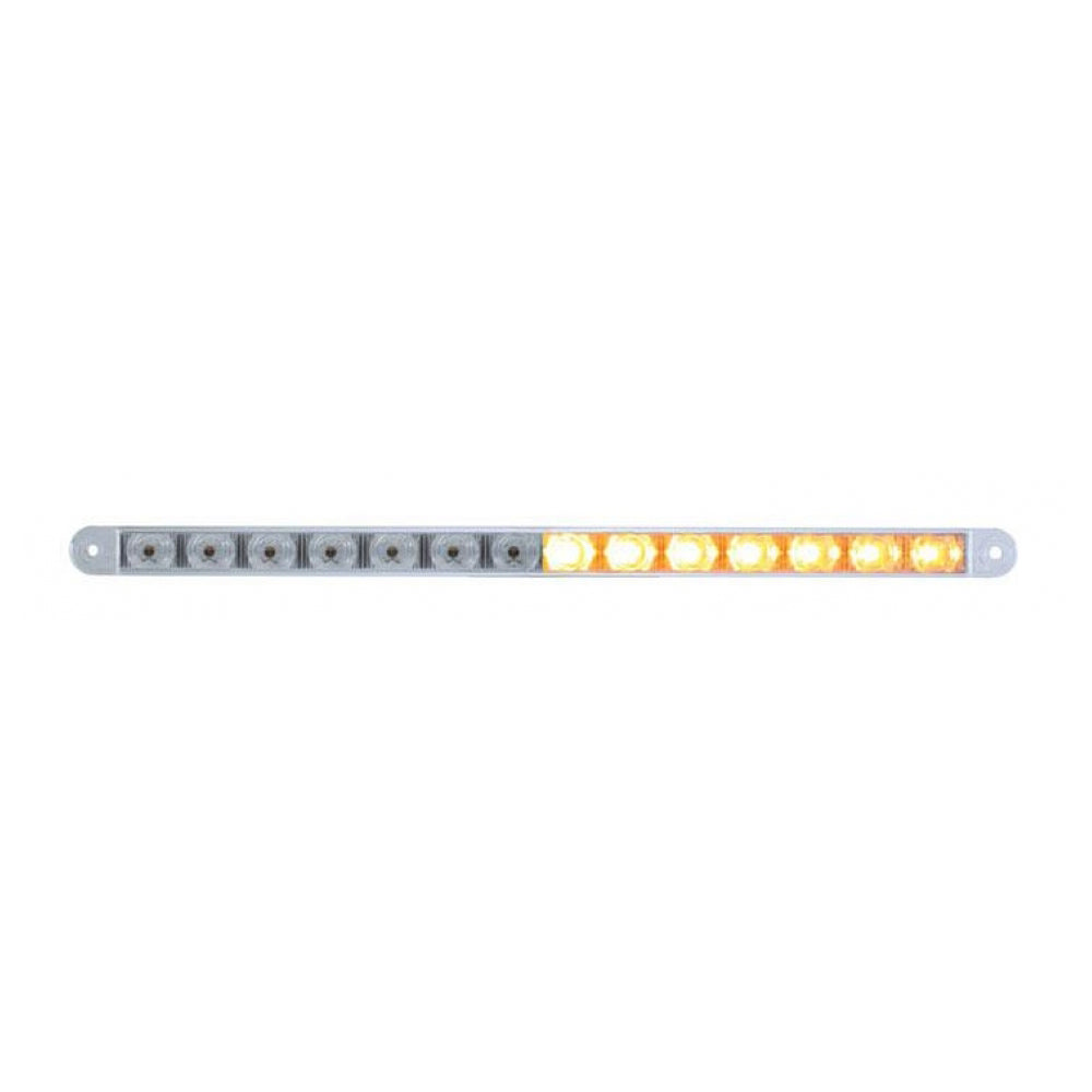 12" Amber/Clear 14 LED Auxiliary Warning Light Bar
