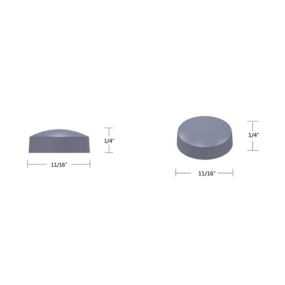 Chrome Snap On Cover for 14/14 Screws 10PK