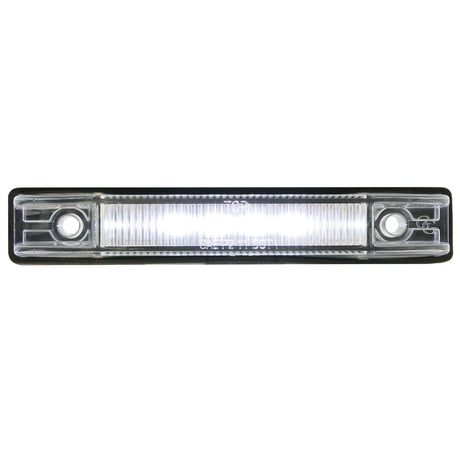 White thin line wide angle LED light 4"L x 1/2"W, close-up