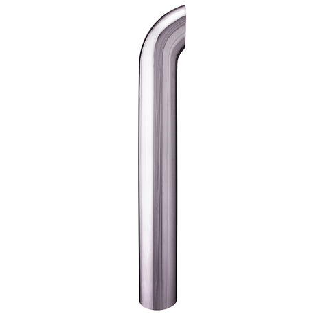 5"D X 108"L curved one-piece chrome stack plain end