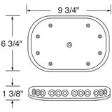 9-3/4" 30 LED Micro Warning Light Bar Magnet Mount