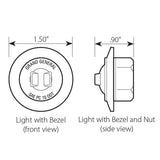 1" Single LED Wide Angle Mini Marker Light