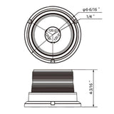 12 High Power LED Beacon Light